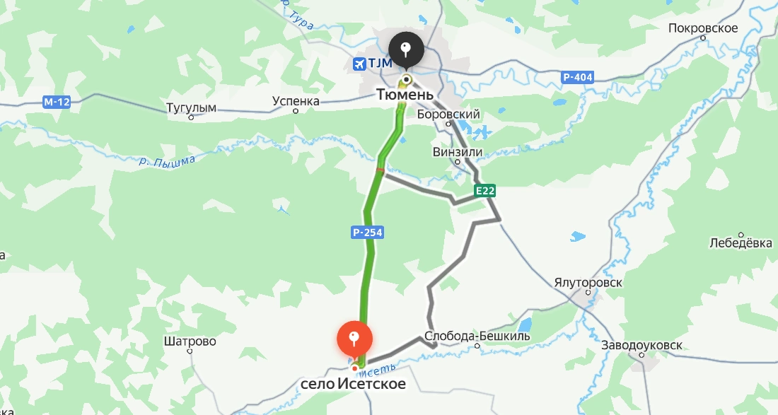 Богандинский — Тюмень